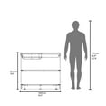 thumbnail image 5 of DEPOT E-SHOP Utility Sink Cabinet w/ 2 Doors & Shelves - White Storage Cabinet for Laundry & Kitchen, 5 of 6