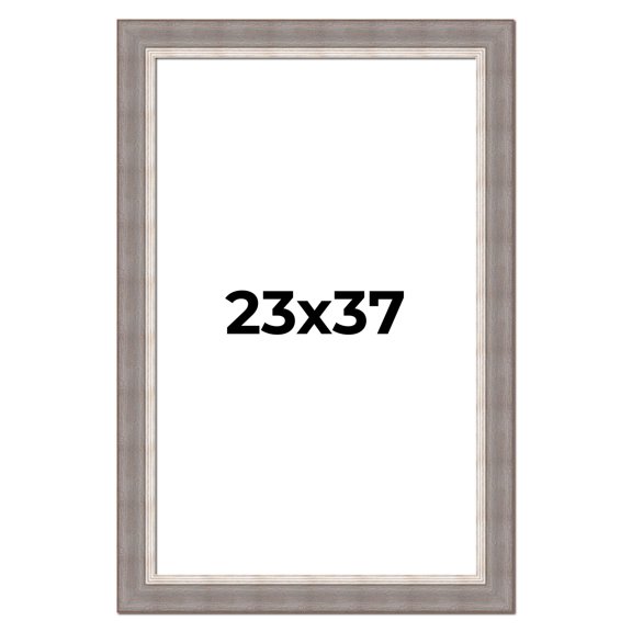 23x37 Frame Grey Real Wood Picture Frame Width 2.75 Inches | Interior Frame Depth 0.5 Inches |