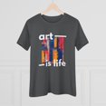thumbnail image 4 of "Art Is Life" Women's Cotton Graphic Tee, 4 of 4
