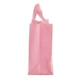 thumbnail image 4 of SSWBasics Medium Pink Frosted Plastic Shopping Bags -  8" x 5" x 10" - Case of 100 - Ideal for Retail Purchases  Special Occasions  and Gifts - Made of High Density Polyethylene (HDPE), 4 of 4