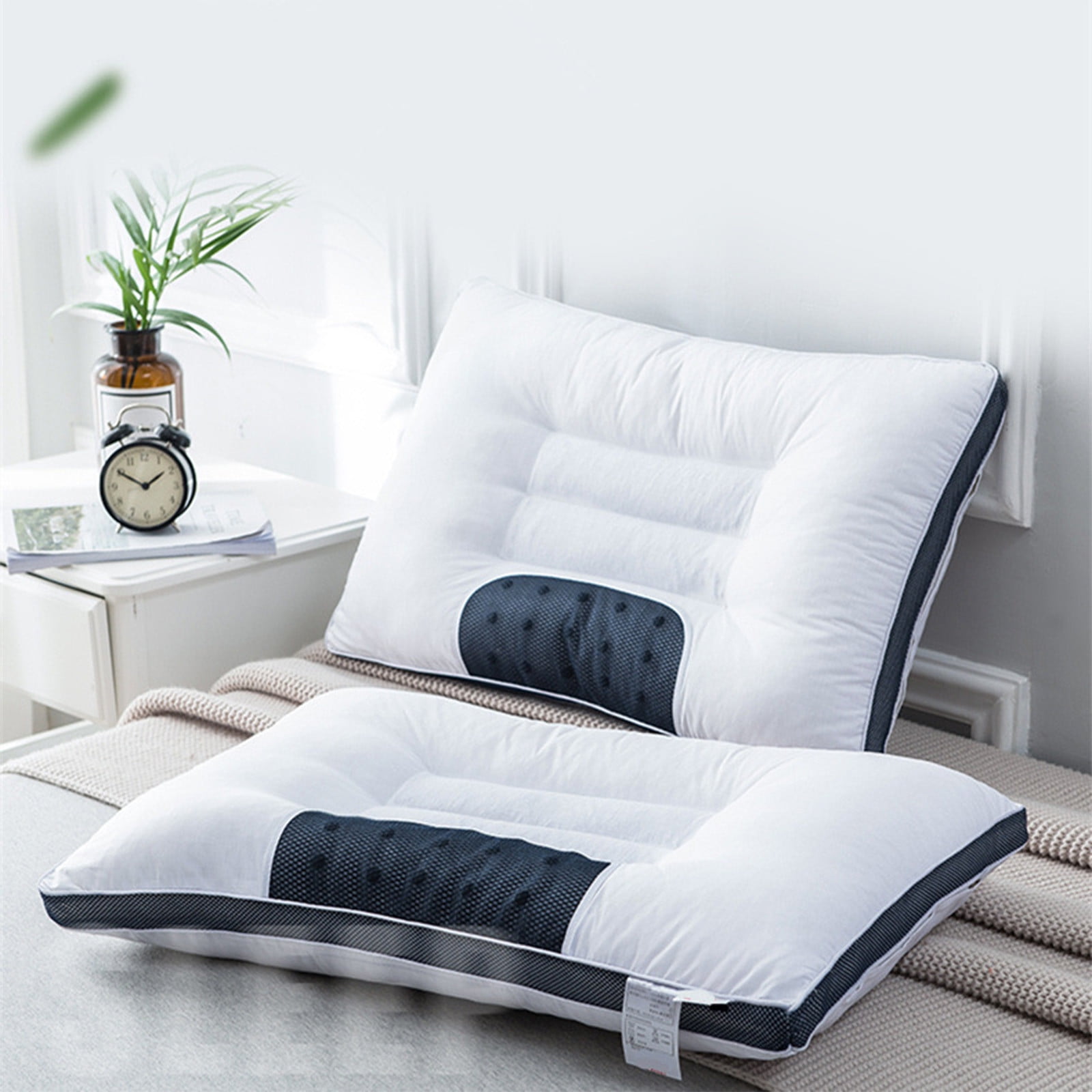 PRETXORVE Throw Pillow Neck Pillow Memory Foam Relief Bed Pillow for Sleeping Cervical for and Shoulder Ide Back Stomach Sleeper