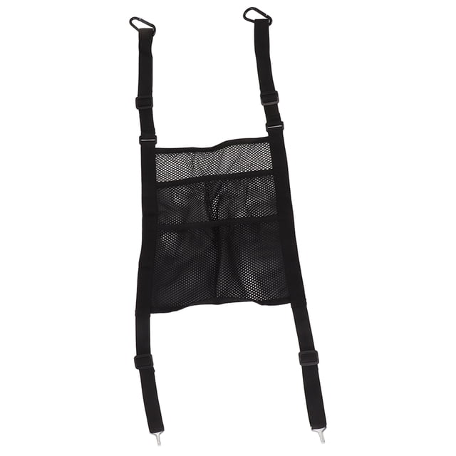 Barrera de bolsa de red para coche, organizador de malla Universal extensible para asiento trasero de 3 capas, barrera para perros y niños para coches, SUV