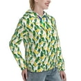 thumbnail image 6 of Honeii Banana Tree Leaves Pattern Womens Oversized Hoodies Long Sleeve Sweatshirts Pullover Fall Outfits with Pocket-Large, 6 of 7