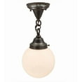thumbnail image 7 of Meyda Tiffany 165492 Revival Schoolhouse 8" Wide Semi-Flush Globe Ceiling Fixture - Brown, 7 of 7