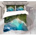 thumbnail image 3 of 3D Azul Bosque Marino Paisaje Funda de edredón Set Ropa de Cama Funda Nórdica, 3 of 3