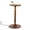 Brown, variant on Dznils Small Round Wood Side Table, Modern Drink End Table, Coffee Table with Wood Base, 22"H, Brown