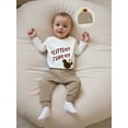 thumbnail image 4 of BemeyourBBs Baby Boy Thanksgiving Outfit Turkey Romper Pants and Hat 3 Pcs Set, 4 of 9