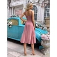thumbnail image 2 of Vestido de dama de honor OEUVIF azul cielo corto con tirantes finos, 2 of 7