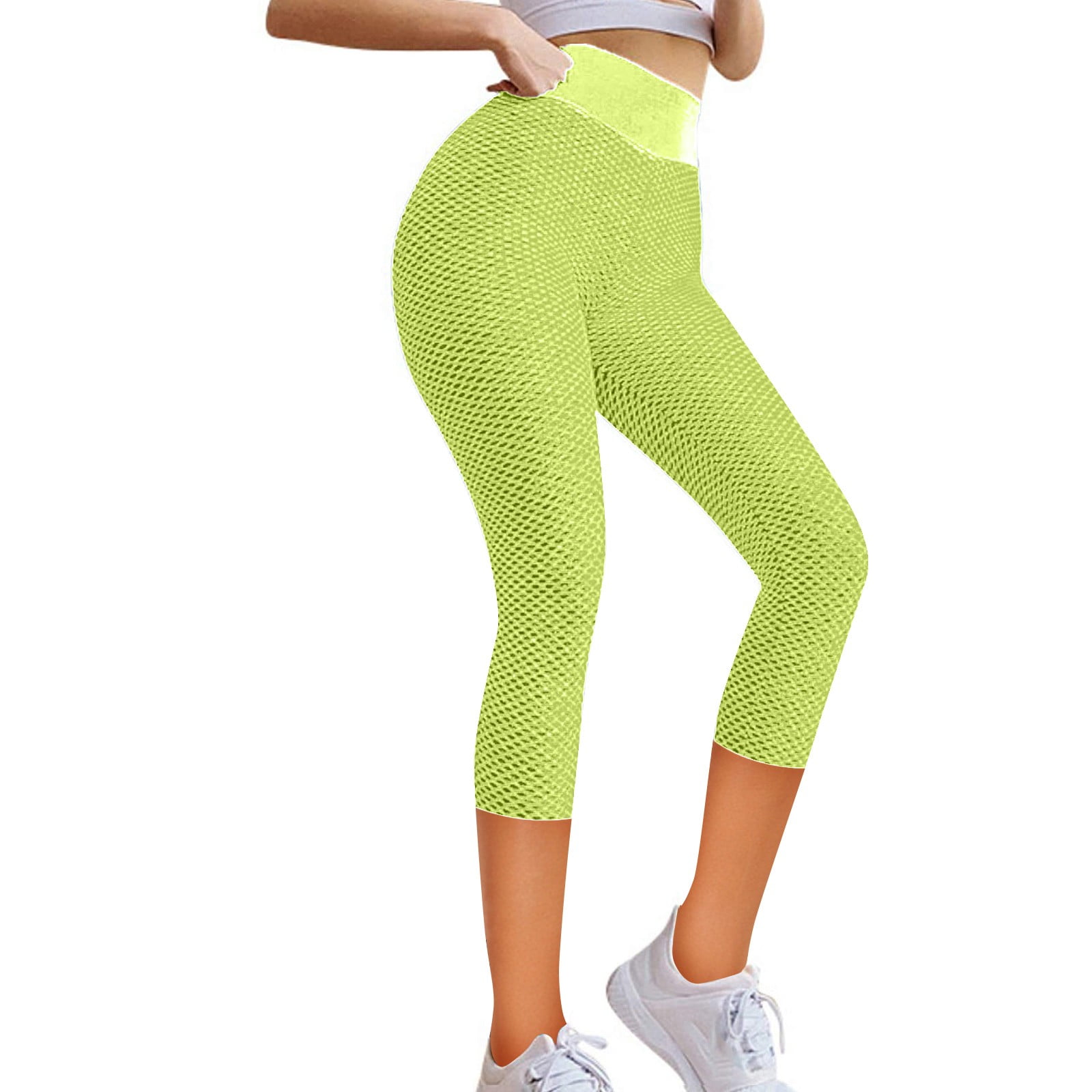 Women Stretch Yoga Leggings Fitness Running Sports Pockets Active Cropped Pants 