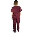 thumbnail image 3 of Natural Workwear Womens Authentic EDS Unisex Medical Uniform Cargo Scrub Set, 3 of 13