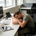 thumbnail image 6 of Mini Memory Foam Nap Pillow Portable Lightweight Ergonomic Sleep Cushion for Travel Office Desk Car Airplane, 6 of 6