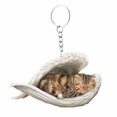 thumbnail image 1 of Pet Enthusiasts Cat Dog Angel Pendant Keychain Car Keychain Acrylic Flat Animal Keychain, 1 of 3