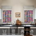 thumbnail image 2 of Paisley Design Kitchen Curtains - Vintage Tier Cafe Curtains for Bathroom Living RV Rod Pocket Window Drapes 36 Inch 2 Panels Set 28"x36" Window Treatment Tiers, 2 of 4