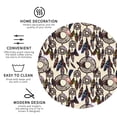 thumbnail image 4 of Honeii Dreamcatcher Print Leather Coaster Set of 6, Ideal for Safeguarding Your Furniture from Drinks Spills and Effortless Cleanup,Round Shape, 4 of 7