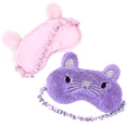 thumbnail image 3 of Blindfold Children Cute Sleep Blindfold Plush Cartoon Cat Shading Blindfold-week, 3 of 4