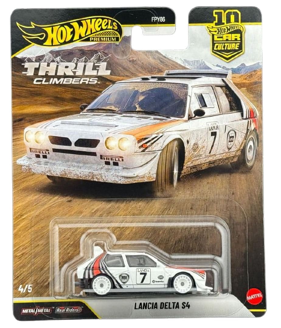 Hot Wheels Premium Thrill Climbers 5-Car Set, Car Culture, Die-Cast 1:64 Scale Rally Cars Bundle FPY86-961Q