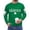 Green, variant on Men's St. Patrick's Day Sláinte Celtic Cross Crew Neck Sweatshirt Long Sleeve Pullover