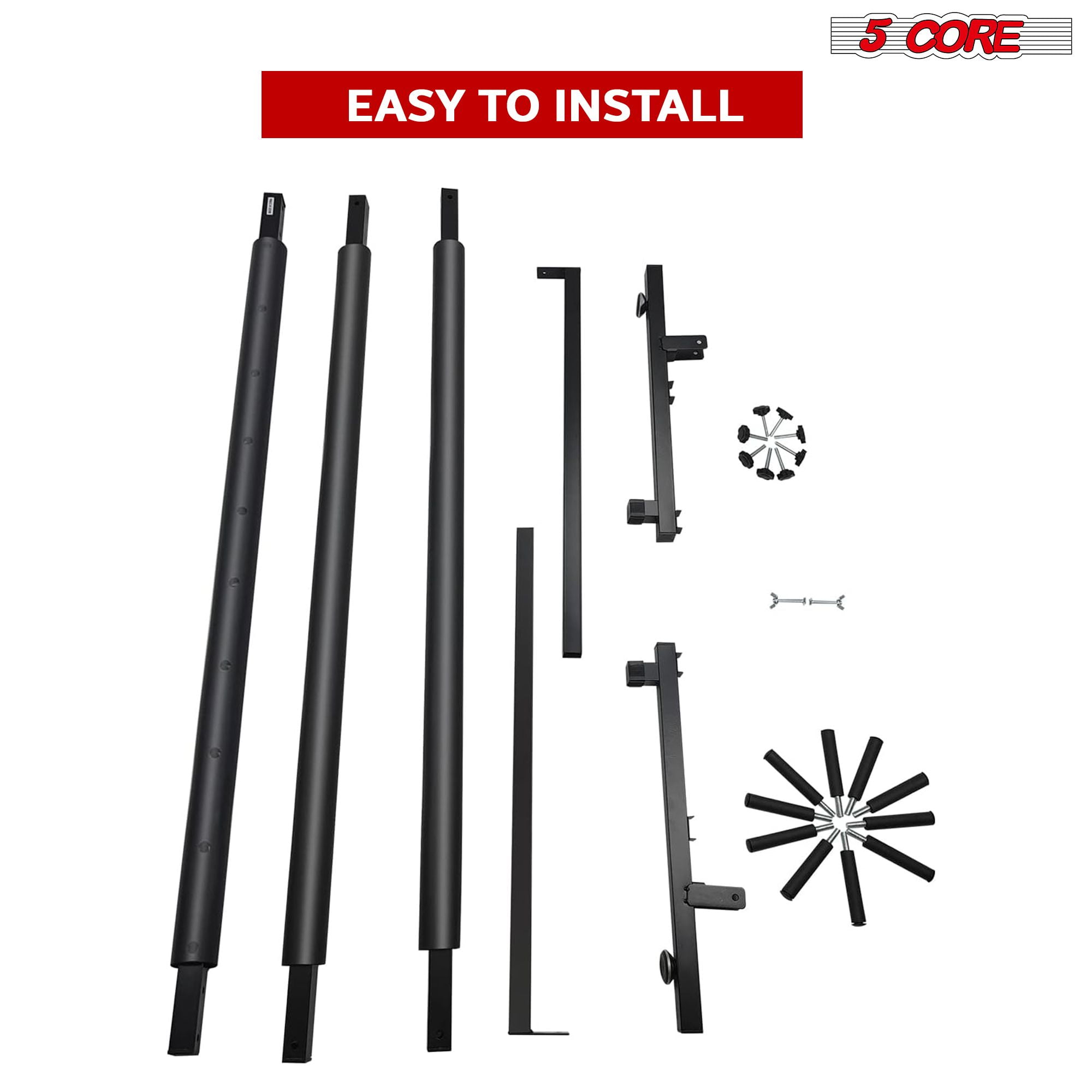 5 Core Guitar Rack 9 Slot Multi Guitar Stand Nine Display Floor Stand Safe Storage Foldable Portable for Electric Acoustic Flying V Guitars - GRack 9N1