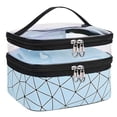 thumbnail image 1 of Almacenamiento portátil del bolso del maquillaje de las mujeres del bolso del artículo de tocador del bolso del maquillaje de la caja del maquillaje del viaje de la capa doble, 1 of 5
