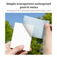 thumbnail image 1 of Transparent Sticky Notes Clear Sticky Notes Waterproof Sticky Notes For Students & Home 50PCS, 1 of 3
