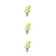 thumbnail image 5 of Tela ABS flor artificial decorativa Toystoory hogar Oficina escritorio fiesta falso maceta florero Amarillo, 5 of 6