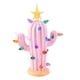 thumbnail image 1 of -Cactus iluminado con luces, cactus vintage para decoración navideña del hogar, rosa, 1 of 5