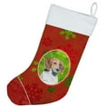 thumbnail image 2 of Carolines Treasures SC9593-CS English Foxhound Red Snowflakes Holiday Christmas Stocking- 11 x 8 In., 2 of 2