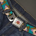 thumbnail image 2 of Looney Tunes Belt, Seatbelt Buckle Belt, Tasmanian Devil Hip Hop Expression Turquoise, Youth 20 to 36 Inches, 2 of 5