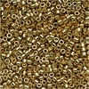 Miyuki Delica Seed Beads 11/0 - Light 24K Gold Plated DB034 7.2 Grams