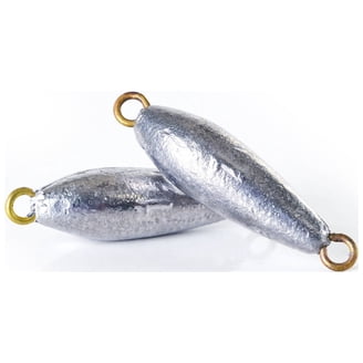 Bullet Weights Lead Disc Sinkers 4 oz 4-Pack Compact Fishing Tackle for  Surf and River - Walmart.com