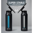 thumbnail image 3 of SIPPA 24 fl oz Stainless Steel Insulated Water Bottle with Straw & Handle for Adults – Leak Proof Magnetic Phone Holder, Black, 3 of 9
