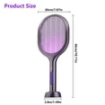 thumbnail image 2 of Electric Fly Swatter with Extendable Handle & Rotating Head, 3000V Rechargeable Bug Zapper Racket, 1200mAh Long Lasting, Reach Every Corner, Indoor Outdoor Mosquito Swatter, 2 of 10