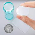 thumbnail image 4 of DIY Silicone Seal Soft French Nail Transfer Scraper Set Elastic Silicone Nail Tools with Cover for Nail Home Manicure Store, 4 of 6