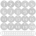 thumbnail image 4 of 20 piezas de acero inoxidable numerado 1-20 etiquetas clave etiquetas de identificación de acero inoxidable etiquetas de equipaje, 4 of 7