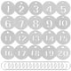 thumbnail image 4 of 20 piezas de acero inoxidable numerado 1-20 etiquetas clave etiquetas de identificación de acero inoxidable etiquetas de equipaje, 4 of 7