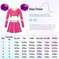 thumbnail image 5 of Aislor Kids Girls Cheerleading Uniform Cheer Outfits Metallic Patchwork Competition Performance Costume B02 10, 5 of 5