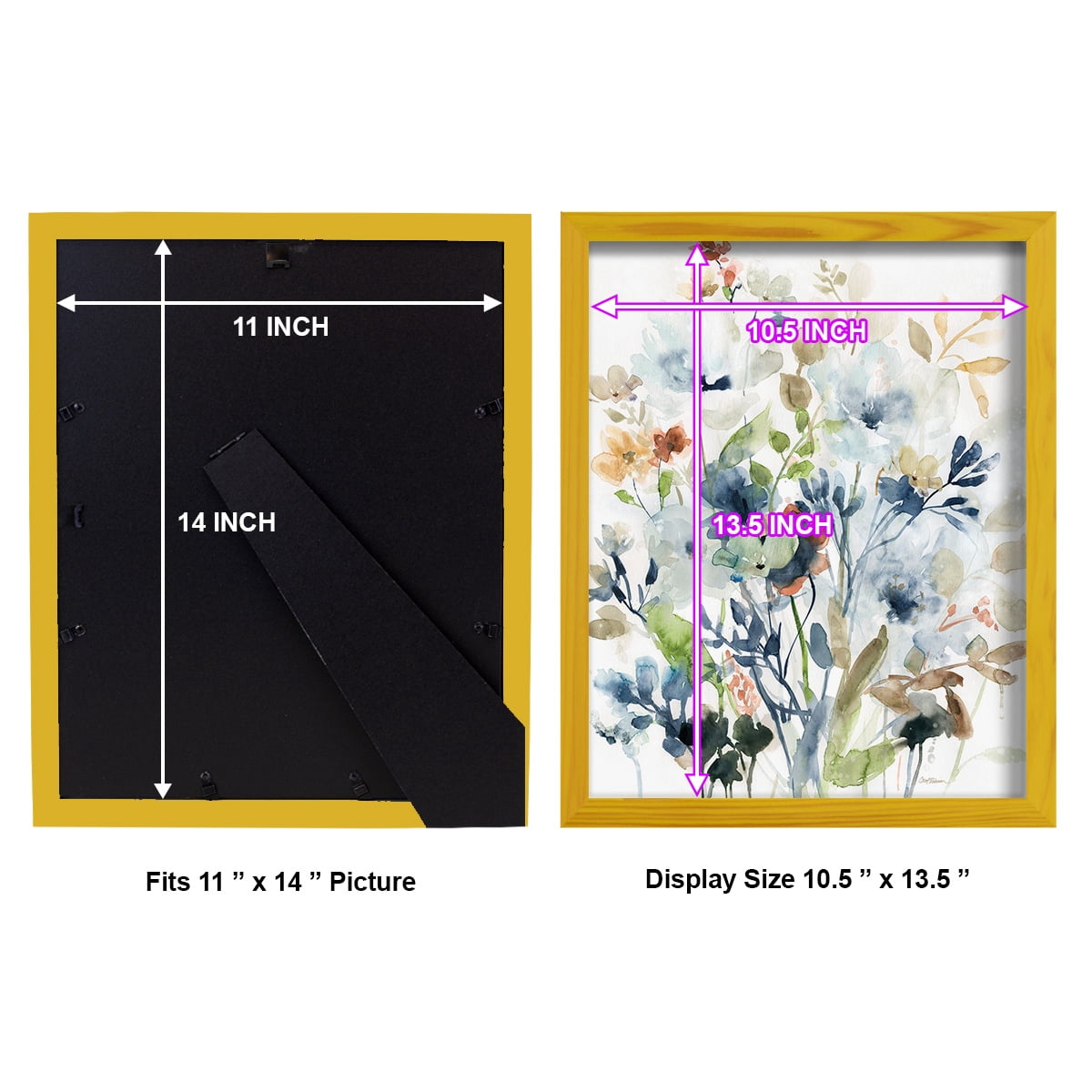 Holland Spring Mix -Framed Print w/glass-Sunflower Yellow