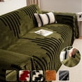 thumbnail image 3 of HUGNEO 71"x51" Chenille Sofa Cover, Non Slip Soft Tassel Couch Cover, Machine Washable Furniture Protector for Kids Pets, Dark Green, 3 of 11