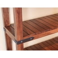 thumbnail image 2 of Crafters and Weavers 70" H Granville Parota Industrial Bookcase in Brown, 2 of 3