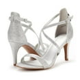 thumbnail image 5 of DREAM PAIRS Women's DOLCE Fashion Stilettos Open Toe Pump Heel Sandals, 5 of 5