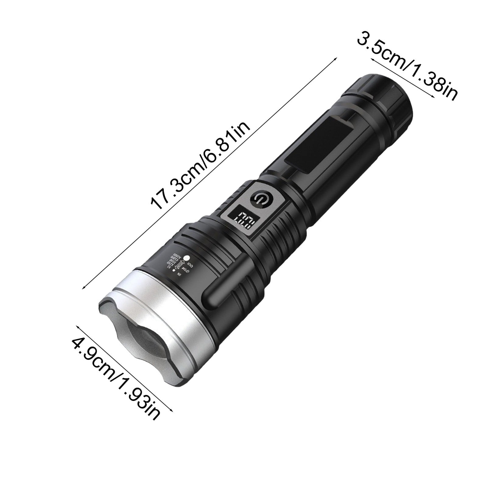 YUNAFFT Rechargeable Flashlights High Lumens 1000000 2 Modes High/Low, Super Bright Magnetic LED Flashlight Long Distance 3280FT