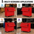 thumbnail image 6 of Memoryfield Rolling Tool Chest with Wheels, 5 Drawer Tool Storage Cabinet with Locking System, Heavy Duty Tool Cart Organizer for Garage Workshop, Red, 6 of 8