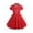 Red, variant on YOUYEDIAN Kids Notch Lapel 50s Dress for Girls Vintage Retro 1950s Polka Dot Dress for Girls 50's Swing Dress (Red, 4-5 Years)