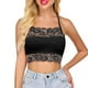 thumbnail image 1 of Top corto de encaje de color liso para mujer - Camisola con tirantes ajustables - Chaleco sexy informal, tejido de encaje - S-XXXL, 1 of 5