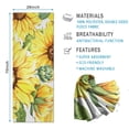 thumbnail image 2 of White Sunflower Bud Pattern Hot Yoga Mat Towel Non Slip for Hot Yoga - Quick-Drying Yoga Mat Cover with 4 Corner Pockets with Travel Bag - Hot Yoga Towel Non Slip Grip Moisture Wicking Sweat 70"x26", 2 of 6