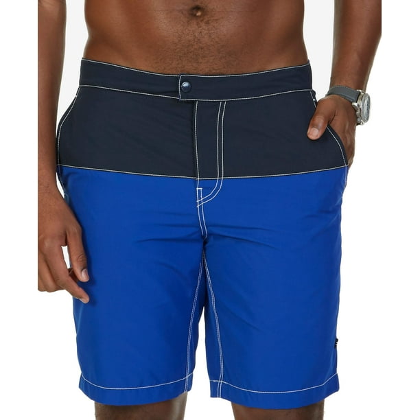 Nautica Nautica NEW Blue Mens Size 36 Drawstring Colorblock Board