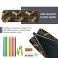 thumbnail image 5 of Haiem Squirrel Gathering Nuts Print Leather Pencil Case Art Supplies Case Zipper Pencil Pouch Stationery Storage Pencil Bag, 5 of 7