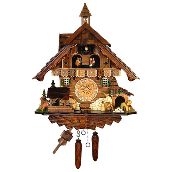 Alexander Taron Full-Size Battery-Operated Cuckoo Wall Clock - 14"