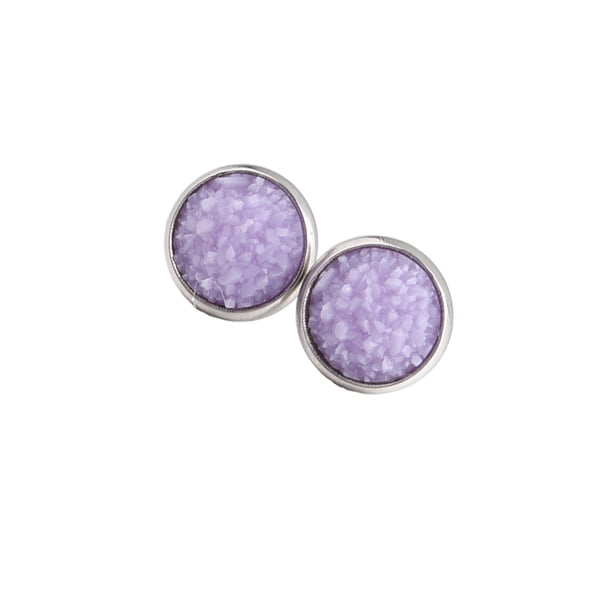 Qarigey 1 par de pendientes de tuerca de acero inoxidable para mujer, regalos para novias y esposas, joyería decorativa, fiesta de celebración de Ropa, zapatos y accesorios Miscelánea tipo 11 Qarigey AP011021-11