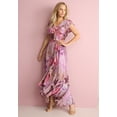 thumbnail image 2 of Roaman's Women's Plus Size Ruffle Faux Wrap Maxi Dress, 2 of 3